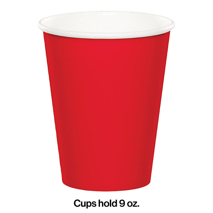 240ct Bulk Classic Red 9 oz Hot & Cold Cups