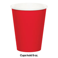 240ct Bulk Classic Red 9 oz Hot & Cold Cups
