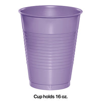 240ct Bulk Luscious Lavender 16 oz Plastic Cups