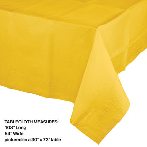 6ct Bulk School Bus Yellow Paper Table Covers