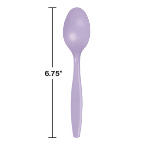 288ct Bulk Luscious Lavender Plastic Spoons