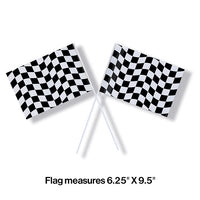 48ct Bulk Black and White Check Flag