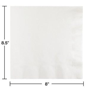 White Dinner Napkins 3Ply 1/4Fld, 25 ct Party Decoration