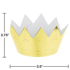 Mini Foil Crown, 6 ct Party Decoration
