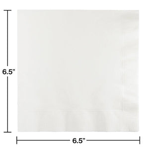 White Luncheon Napkin 3Ply, 50 ct Party Decoration