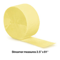 12ct Bulk Mimosa Crepe Streamer
