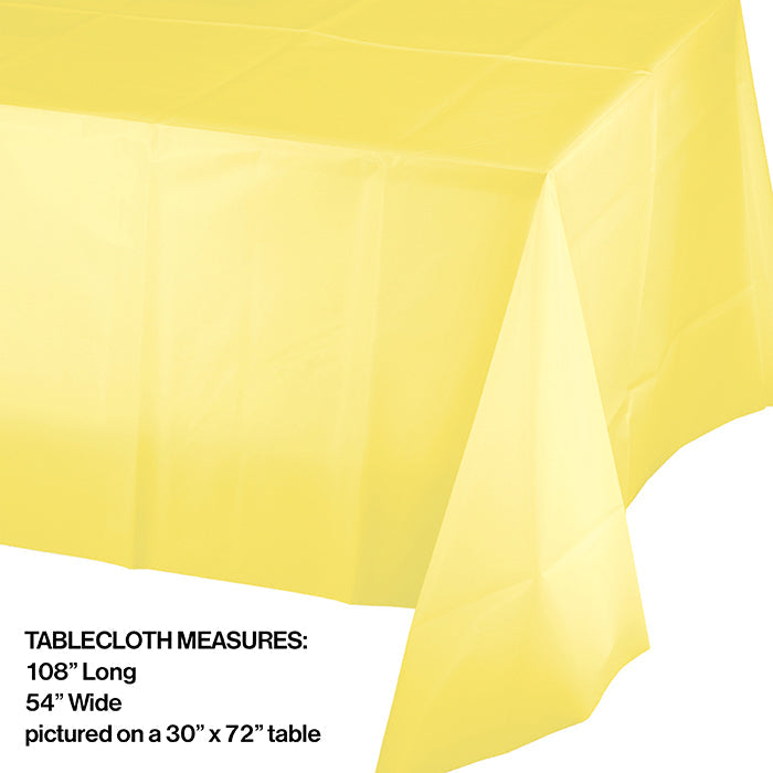12ct Bulk Mimosa Plastic Table Covers