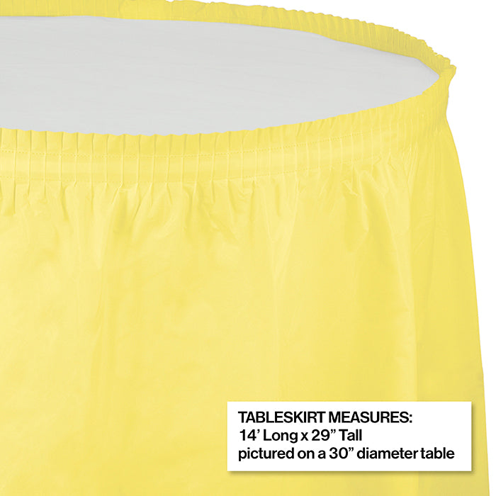6ct Bulk Mimosa Plastic Tableskirt