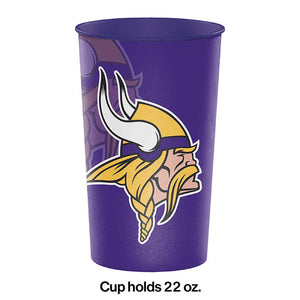 Minnesota Vikings Plastic Cup, 22 Oz Party Decoration