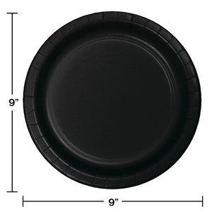 96ct Bulk Black Velvet Value Friendly Dinner Plates