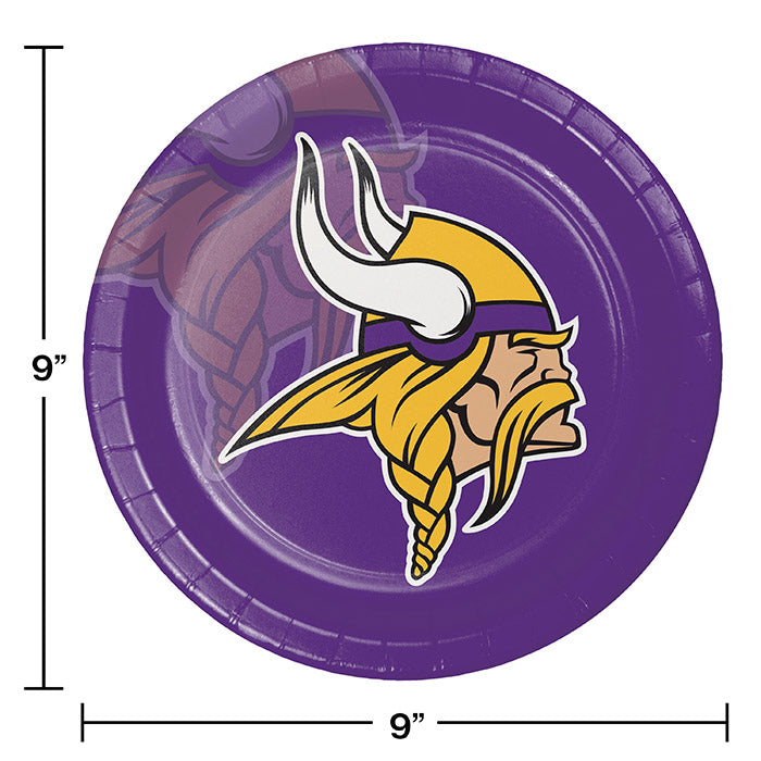 96ct Bulk Minnesota Vikings Dinner Plates