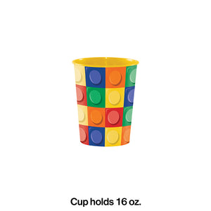 12ct Bulk Block Party 16 oz Favor Cups by Creative Converting