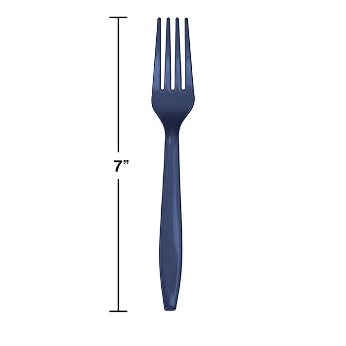 288ct Bulk Navy Plastic Forks