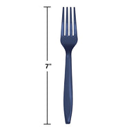 288ct Bulk Navy Plastic Forks