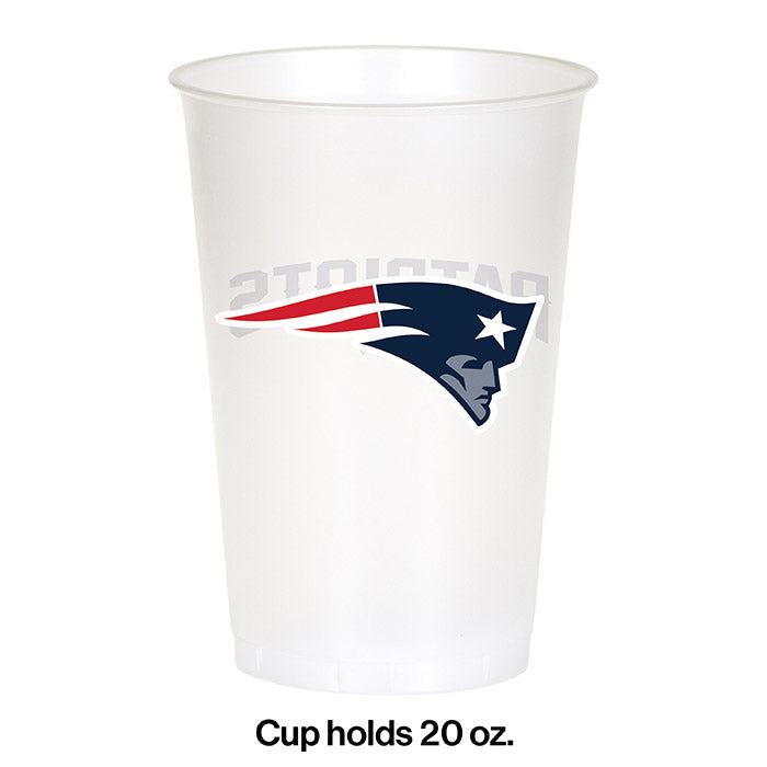 96ct Bulk New England Patriots 20 oz Plastic Cups