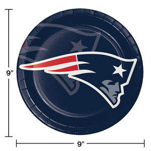 96ct Bulk New England Patriots Dinner Plates