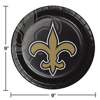 96ct Bulk New Orleans Saints Dinner Plates