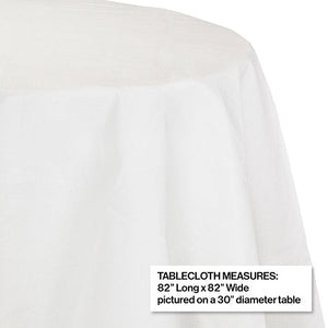12ct Bulk White Round Paper Table Covers