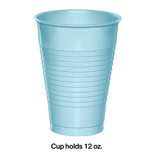 Pastel Blue 12 Oz Plastic Cups, 20 ct Party Decoration