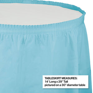 6ct Bulk Pastel Blue Plastic Tableskirt