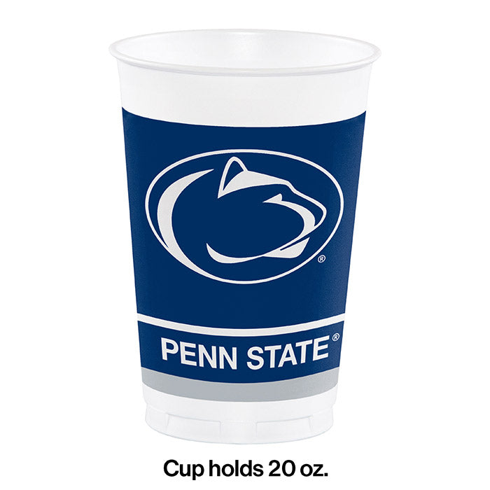 96ct Bulk Penn State 20 oz Plastic Cups