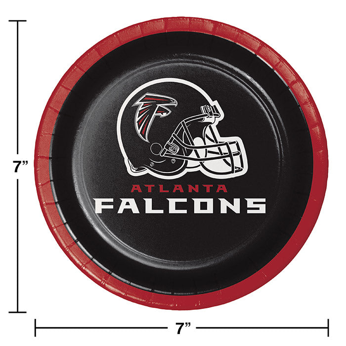 96ct Bulk Atlanta Falcons Dessert Plates