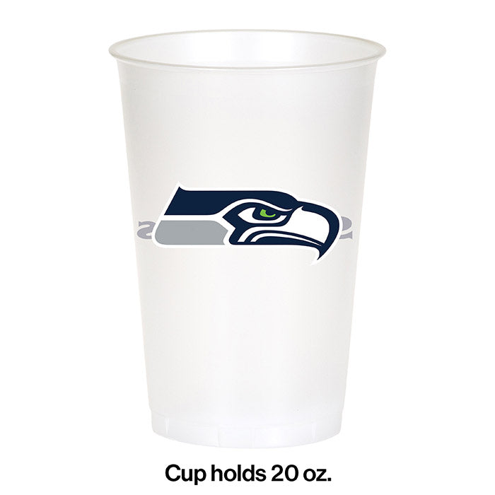 96ct Bulk Seattle Seahawks 20 oz Plastic Cups