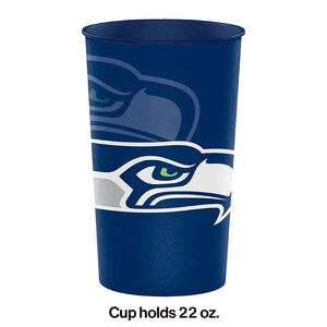 Seattle Seahawks Plastic Cup, 22 Oz Party Decoration