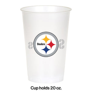 Pittsburgh Steelers Plastic Cup, 20Oz, 8 ct Party Decoration