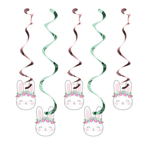 Bunny Party Dizzy Danglers, 5 ct by Creative Converting