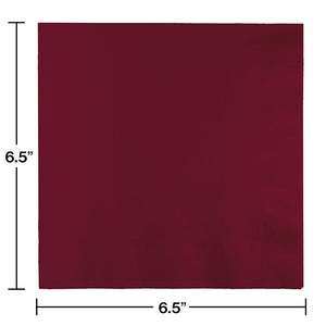 Burgundy Luncheon Napkin 3Ply, 50 ct Party Decoration