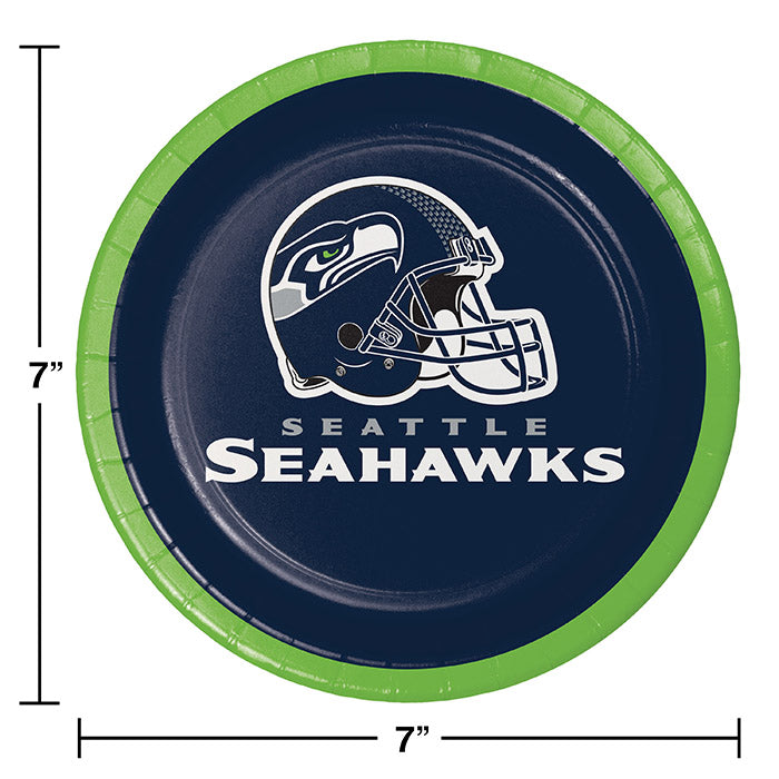 96ct Bulk Seattle Seahawks Dessert Plates