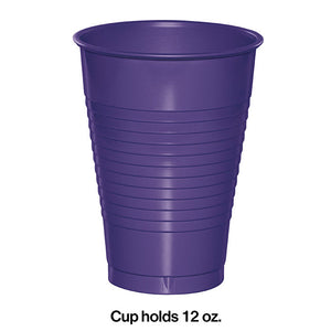 Purple 12 Oz Plastic Cups, 20 ct Party Decoration