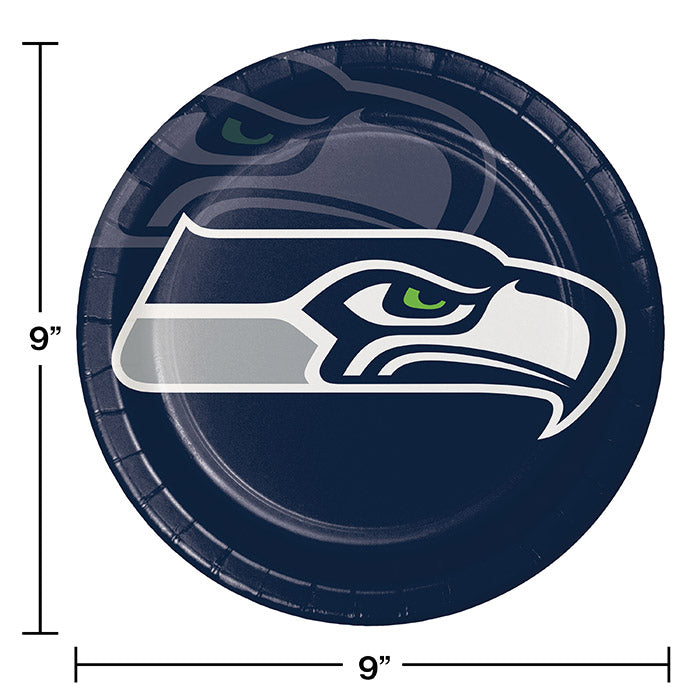 96ct Bulk Seattle Seahawks Dinner Plates