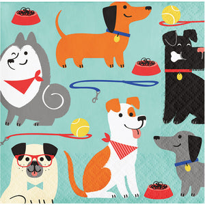 Dog Party Beverage Napkins, 16 ct by Creative Converting