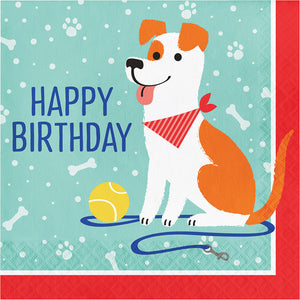 Dog Party Birthday Napkins, 16 ct by Creative Converting