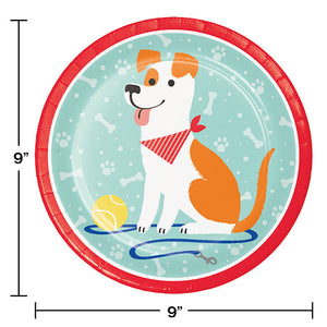 Dog Party Paper Plates, 8 ct Party Decoration