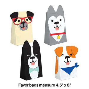 Dog Party Favor Bags, 8 ct Party Decoration