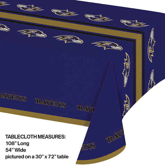 12ct Bulk Baltimore Ravens Table Covers