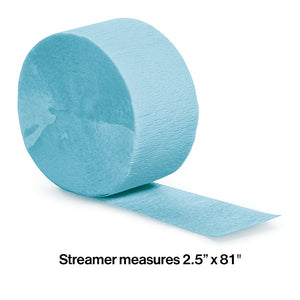 12ct Bulk Pastel Blue Crepe Streamer