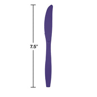 288ct Bulk Purple Plastic Knives