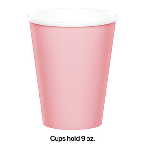 96ct Bulk Value Friendly Classic Pink 9 oz Hot & Cold Cups