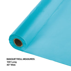 100 ft by 40 inch Bermuda Blue Banquet Table Roll