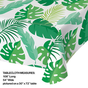 6ct Bulk Palm Leaves Plastic Table Covers