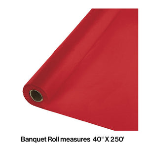 250 ft by 40 inch Classic Red Banquet Roll