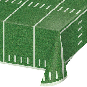 6ct Bulk Football Field Plastic Table Covers