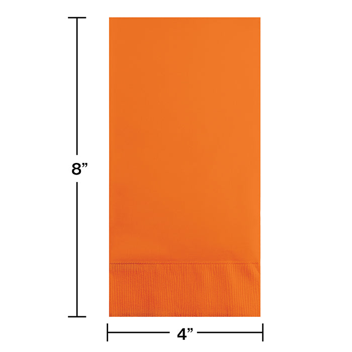 192ct Bulk Sunkissed Orange 3 Ply Guest Towels