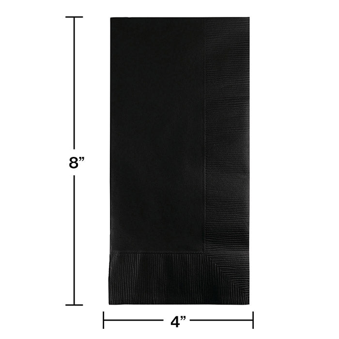 600ct Bulk Black Velvet 2 Ply Dinner Napkins