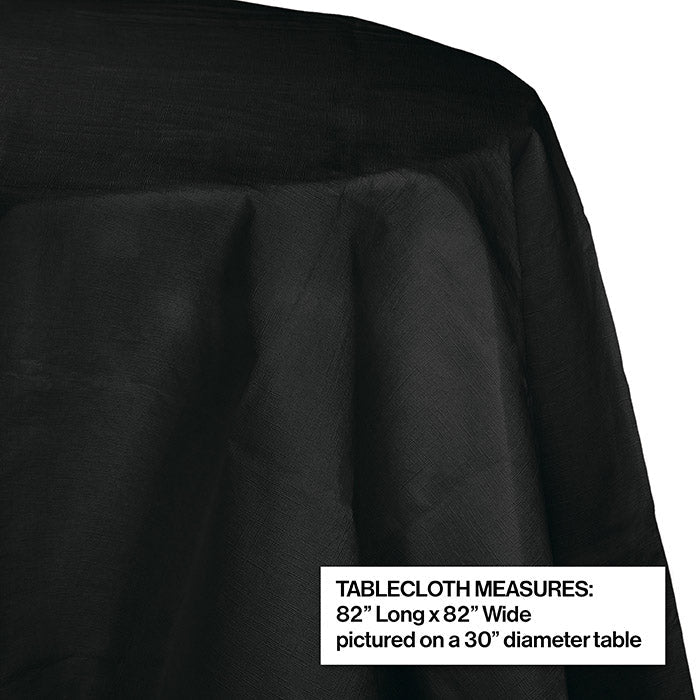 12ct Bulk Black Velvet Round Paper Table Covers