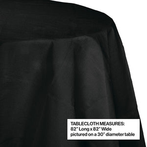 12ct Bulk Black Velvet Round Paper Table Covers